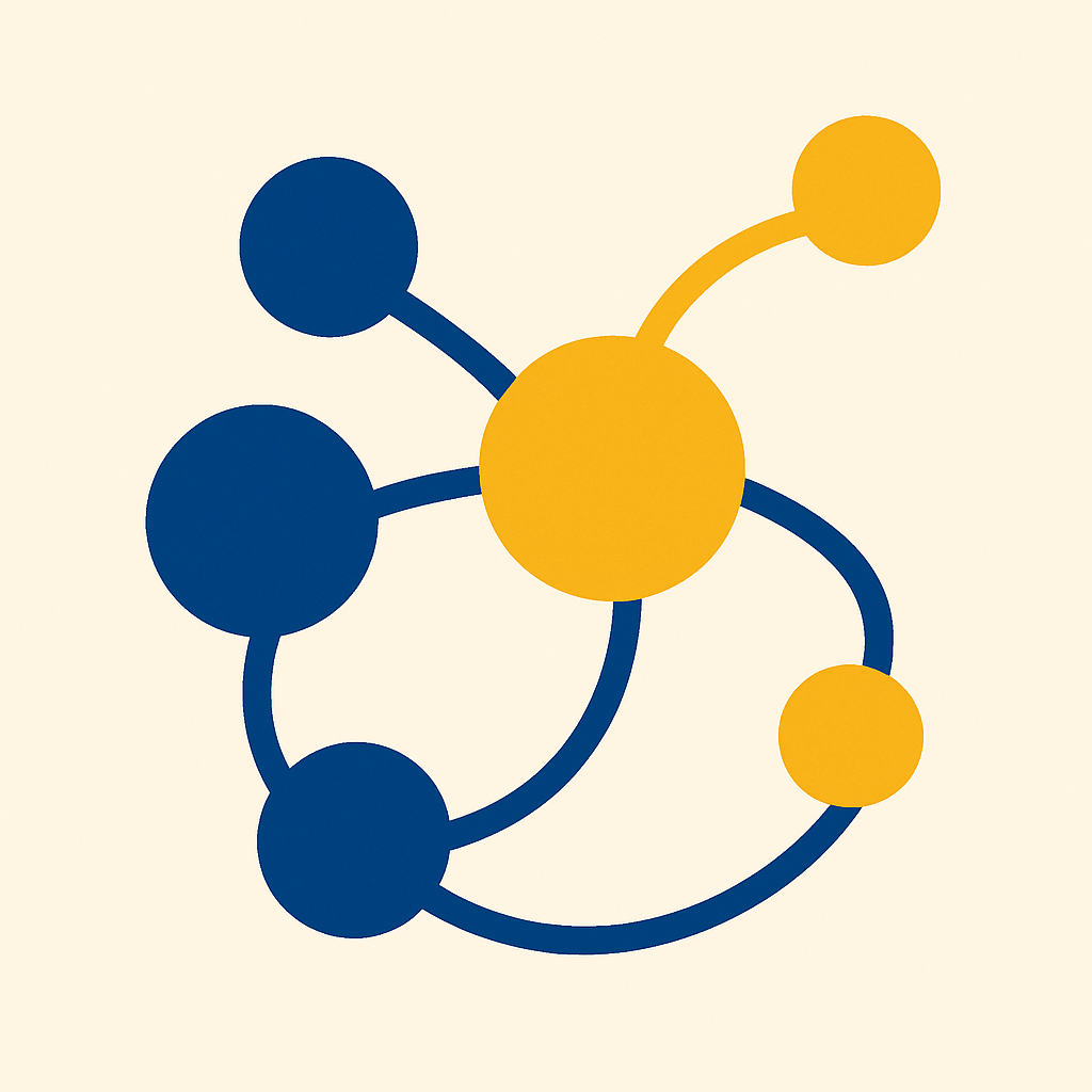 Abstract network representing collaboration